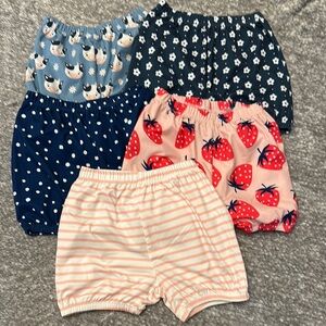 EUC Penelope plum set of 5 bloomer shorts